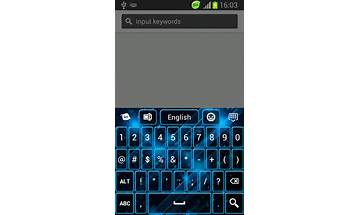 Blue Neon GO Keyboard for Android - Download the APK from Habererciyes